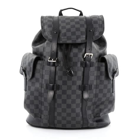 louis vuitton backpack christopher damier alps graphite|damier graphite canvas.